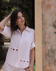 Bubble Pink Cutwork Set