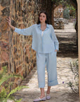 Powder Blue Linen Set