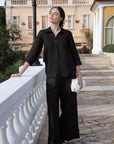 Black Linen Set