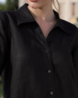 Black Linen Set