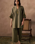 Olive Accent Matching Set