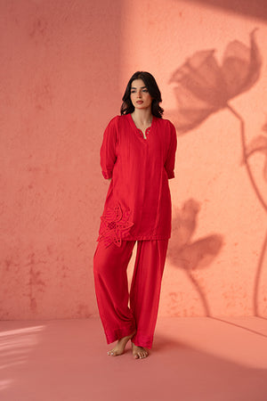 Crimson Bloom Matching Set
