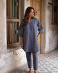 Pigeon Blue Matching Set
