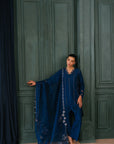 Blue Brocade Matching Set