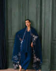 Blue Brocade Matching Set
