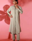 Khaki Chalk Matching Set