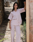 Bubble Pink Cutwork Set