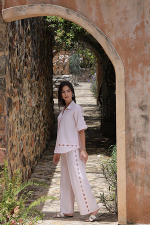 Bubble Pink Cutwork Set