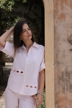 Bubble Pink Cutwork Set