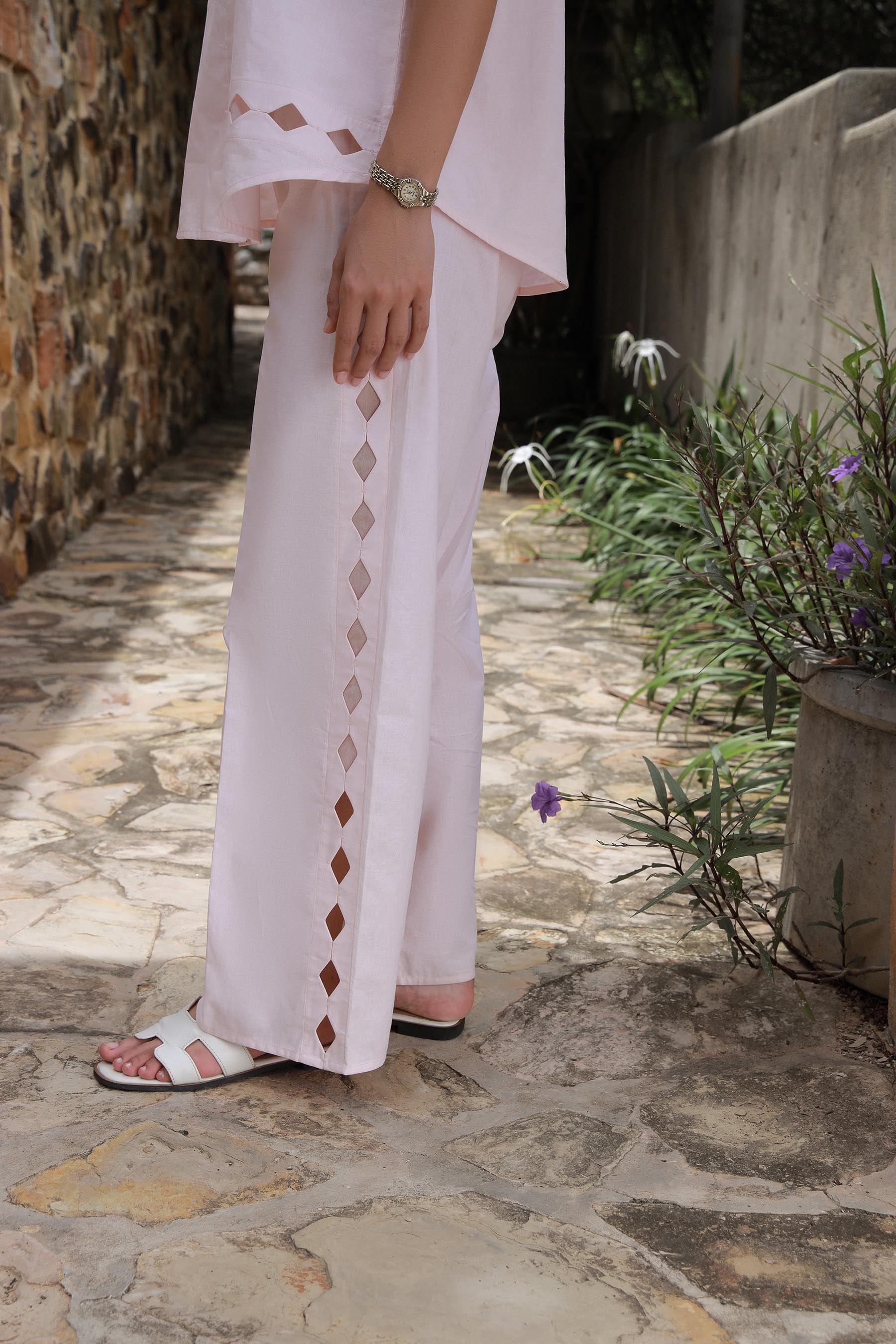 Bubble Pink Cutwork Set