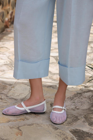 Powder Blue Linen Set