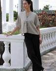 Mushroom Gray Top