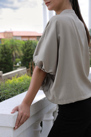 Mushroom Gray Top