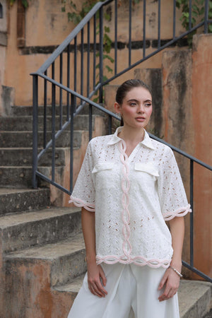 Milk White Safari Shirt
