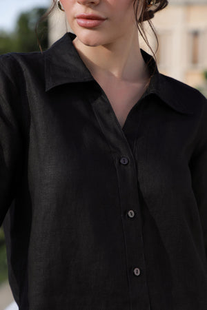 Black Linen Set