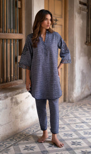 Pigeon Blue Matching Set