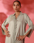 Khaki Chalk Matching Set
